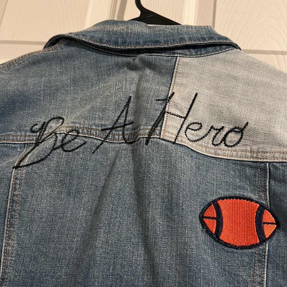 Cat And Jack Patch Work Denim Jacket - image 7